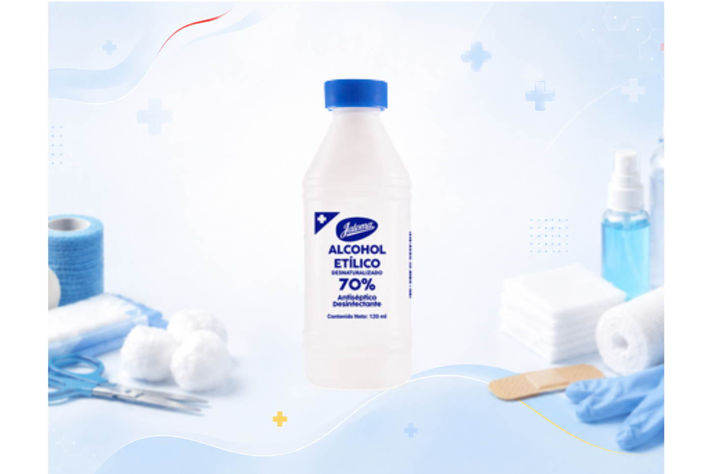 ALCOHOL DESNATURALIZADO AL 70 FCO 120 ML JALOMA