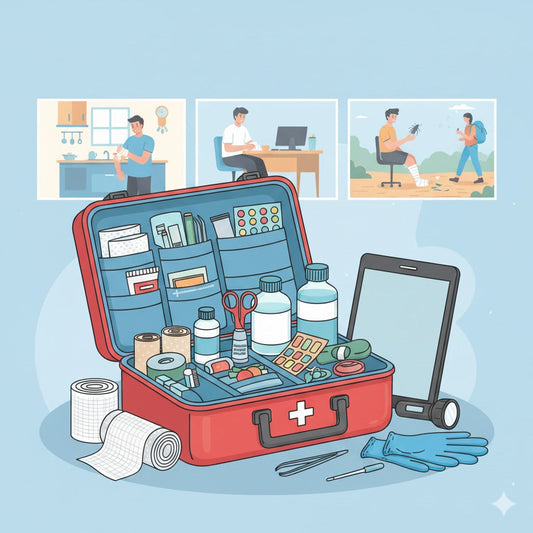 🩹 Cómo armar un botiquín de primeros auxilios completo para casa, trabajo o viaje