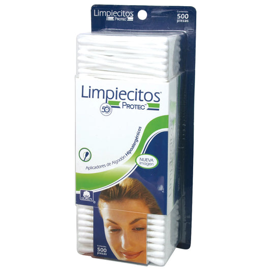 HISOPOS DE ALGODON PROTEC LIMPIECITOS C/500