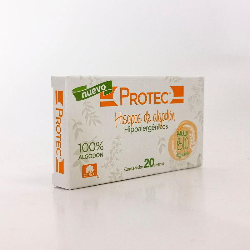 HISOPOS DE ALGODON PROTEC LIMPIECITOS CAJA CON 20