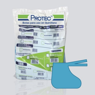 BOTA PARA CIRUJANO PROTEC SMS C/PLANTILLA AZUL BOLSA CON 25 PARES