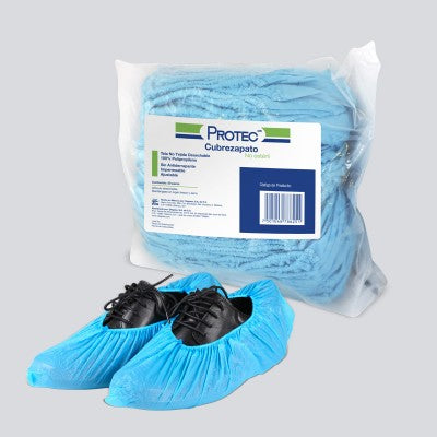 CUBREZAPATO PROTEC POLIPROPILENO AZUL SIN ANTIDERRAPANTE BOLSA CON 50 PARES