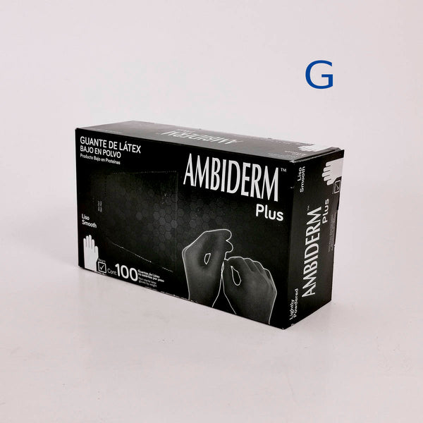 GUANTE NEGRO AMBIDERM GRANDE CAJA CON 100