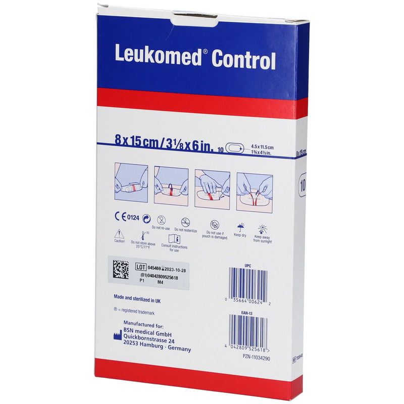 LEUKOMED T CONTROL 8X15 CM C/10