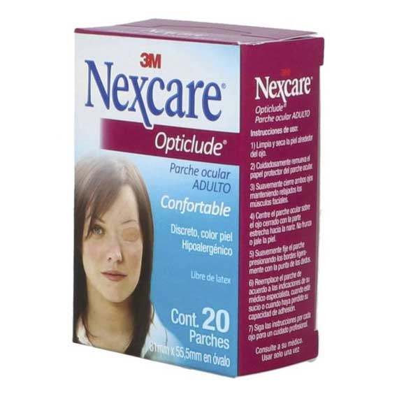 OPTICLUDE PARCHE OCULAR PARA ADULTO CON 20