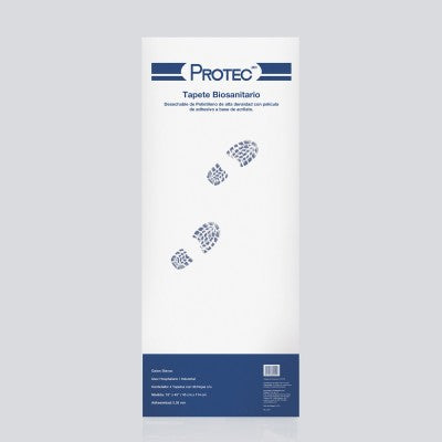 TAPETE BIOSANITARIO PROTEC BLANCO 114 CM x 45 CM C/30 C/4