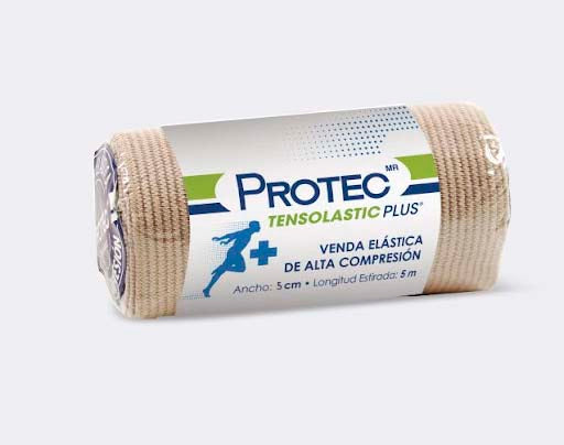 VENDA ELASTICA TENSOLASTIC PROTEC PLUS 5 CM X 5 M PZA