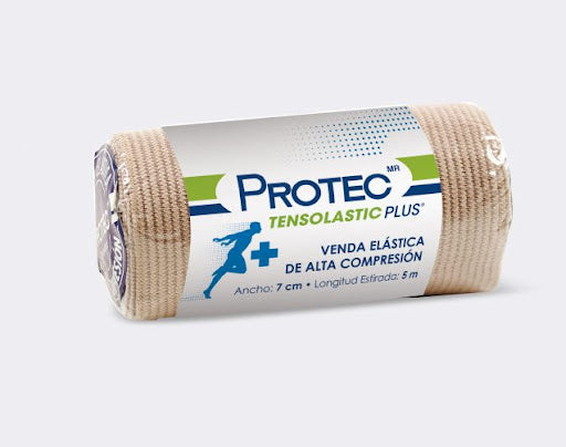 VENDA ELASTICA TENSOLASTIC PROTEC PLUS 7 CM X 5 M PZA